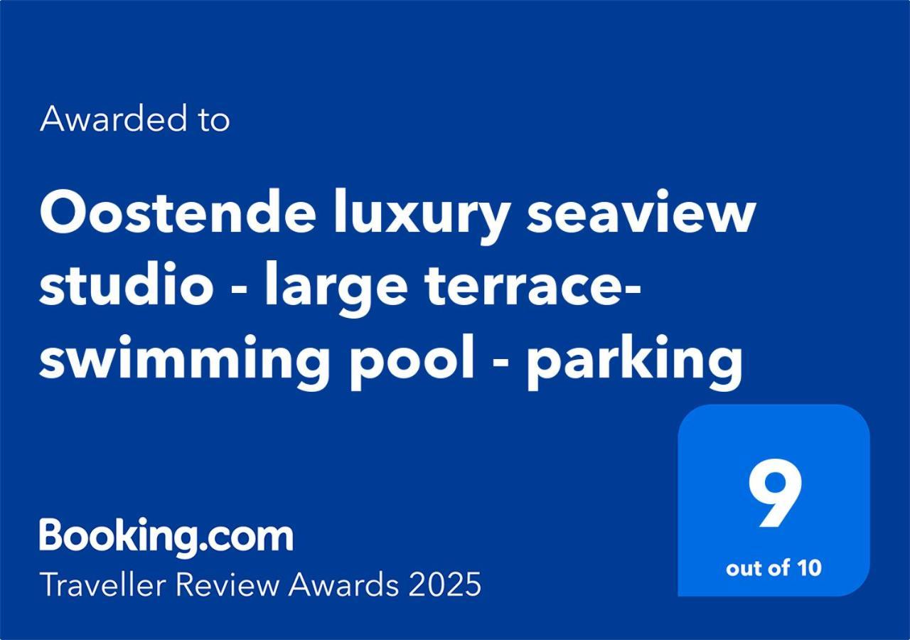 Oostende Luxury Seaview Studio - Large Terrace- Swimming Pool - Parking Exterior photo